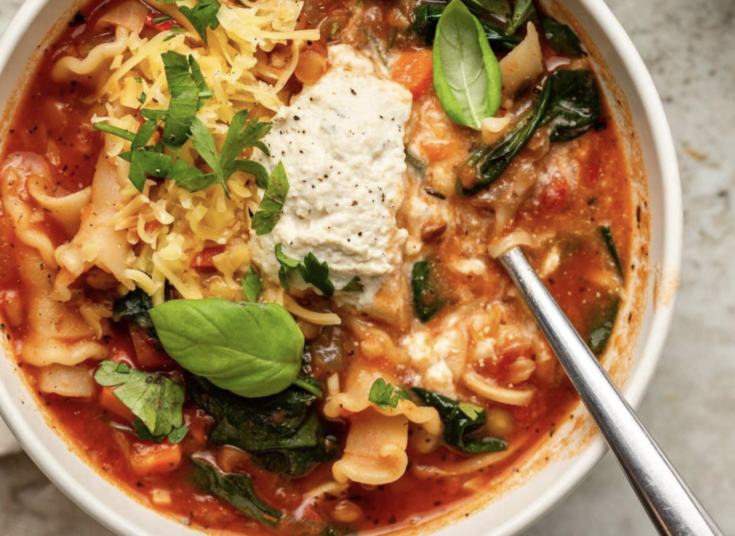 One Pot Lasagna Soup